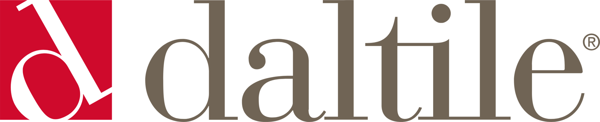 This is the logo for Daltile, a company that manufactures and sells tile and countertop materials for homes and businesses.
