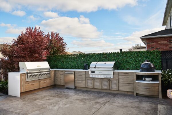 Outdoor cabinetry, weatherproof cabinets