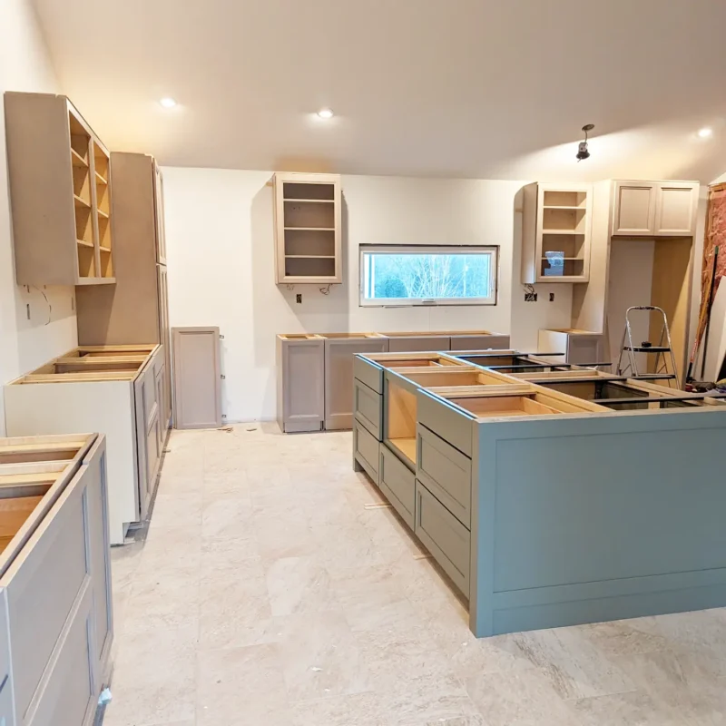 agile cabinetry kitchen remodel with large island